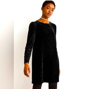 NWT Boden black velvet size 14 dress